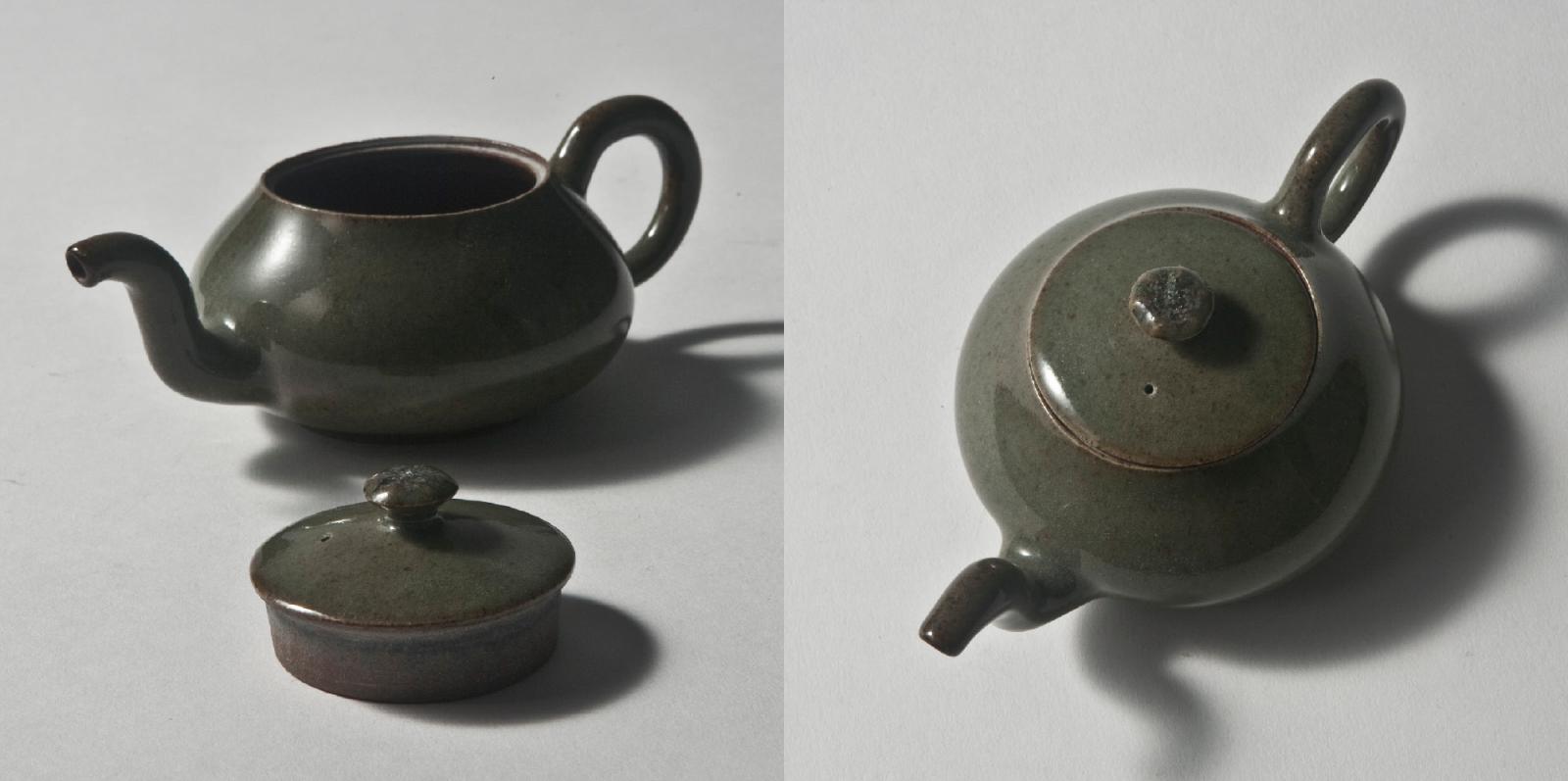 林義傑出 柴燒上釉 茶壺